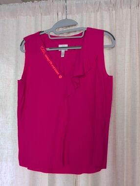 Sportalm Sleeveless Ruffle V-Neck Camisole - Hot Pink